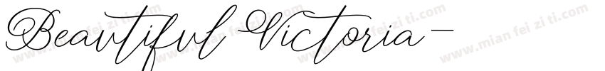 Beautiful Victoria字体转换